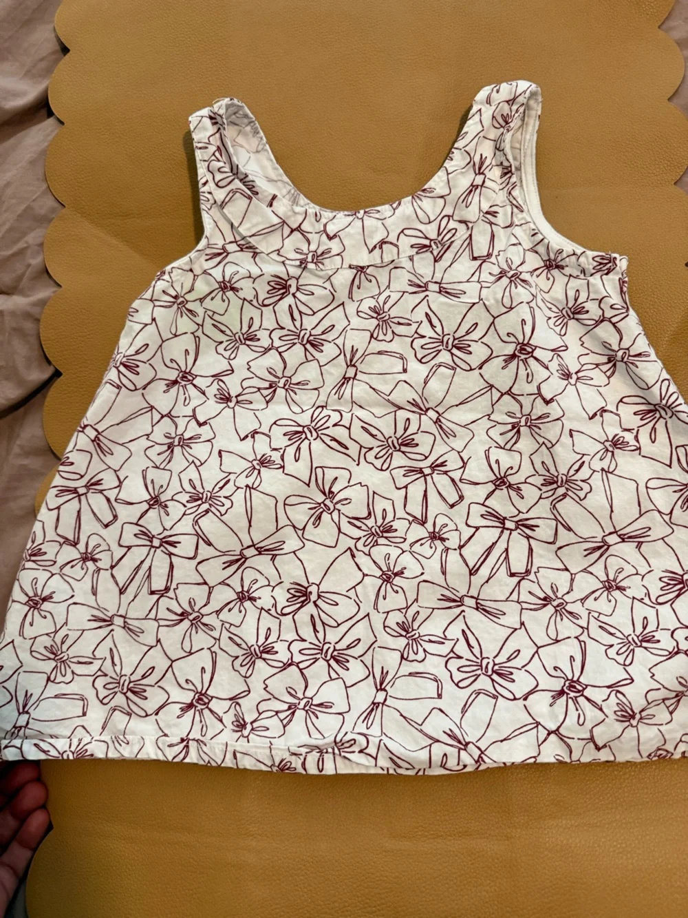 Iowa state university Rivalry Threads bow pattern Dress & Bloomer Set